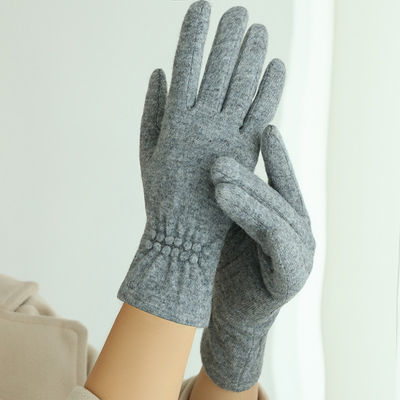 Fashionable Lady Odm Winter Warm Gloves Wear In Outdoor With Wool Knit