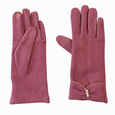 Ladies Warm Windproof Gloves Elegant Peral Mittens Female Fashion Women
