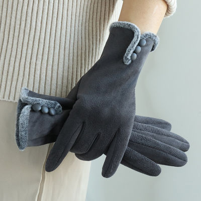 Touch Screen Hand 22x16cm Winter Fleece Gloves Warm Wool