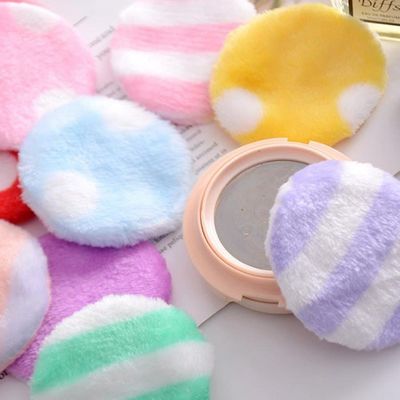Polka Dot Reusable Face Cleansing Makeup Eraser Towel Sponges For All Skin Types