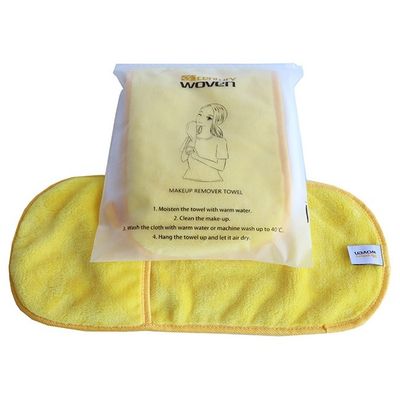 Washable Makeup Eraser Cloth Microfiber Custom Logo 18x40cm