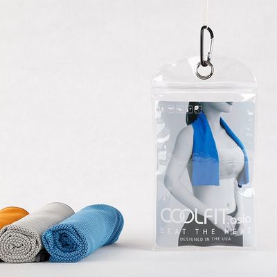 Breathable Microfiber Sport Towel Custom Ice Cooling Quick Dry Gym Towel 12x40"