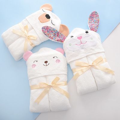 Eco Friendly Kids Bamboo Bathroom Towels Newborn Bath Towel With Hood