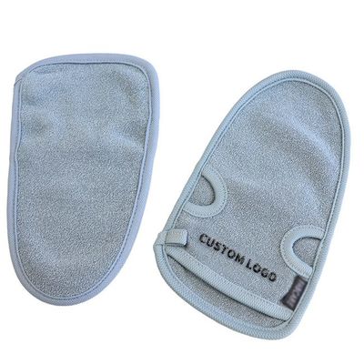 Custom Logo 22x12.5cm Exfoliating Bath Gloves SGS