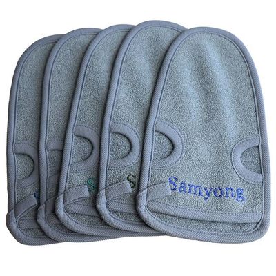 Custom Logo 22x12.5cm Exfoliating Bath Gloves SGS